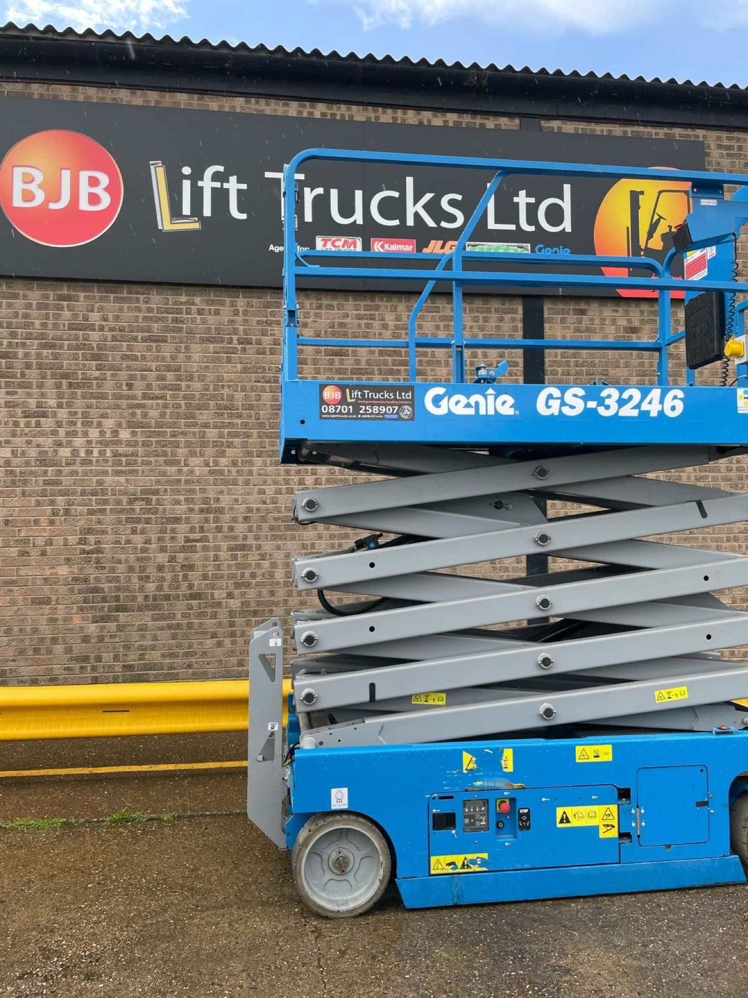 A Genie scissor lift.