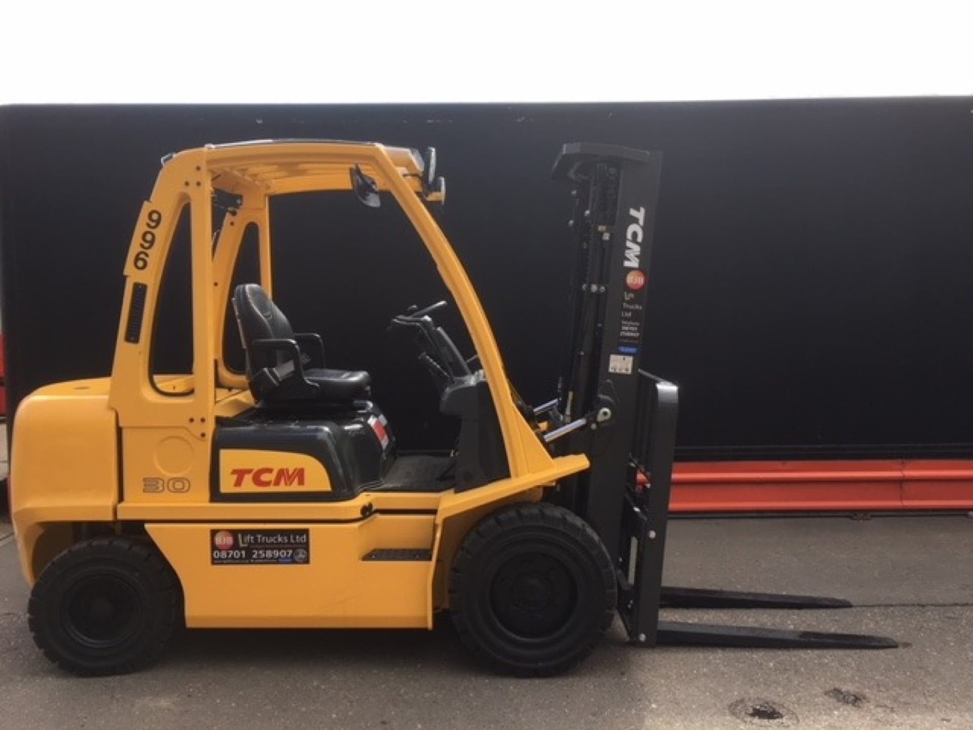 A serviced TCM diesel forklift.