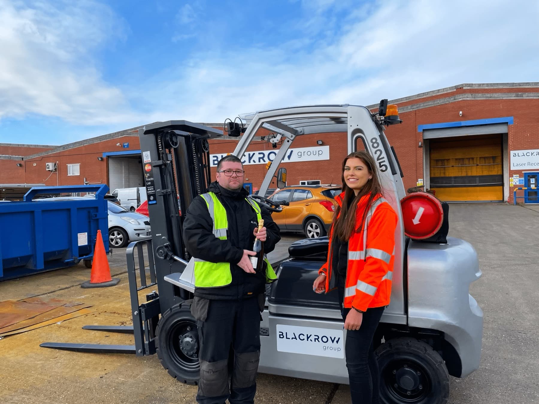The two new TCM counterbalances delivered to Blackrow Group.