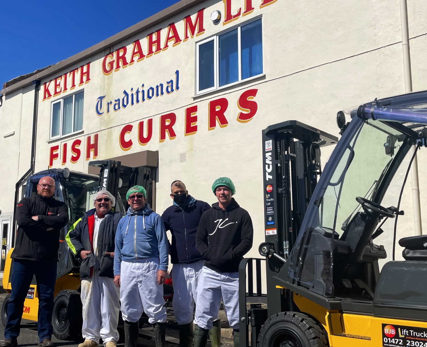 The two new TCM counterbalances delivered to Keith Graham Ltd.