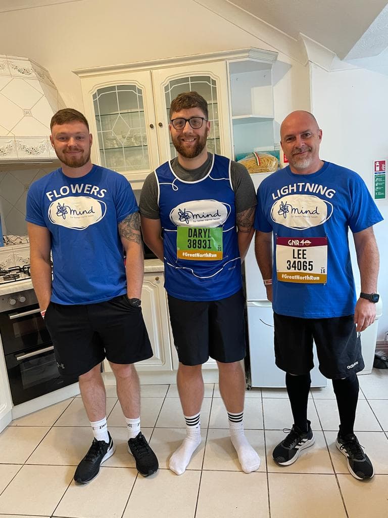 Alex Flowers after the Great North Run.