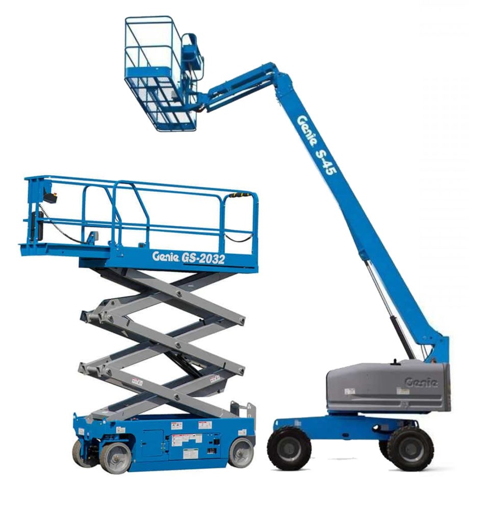 scissor lift and cherry picker