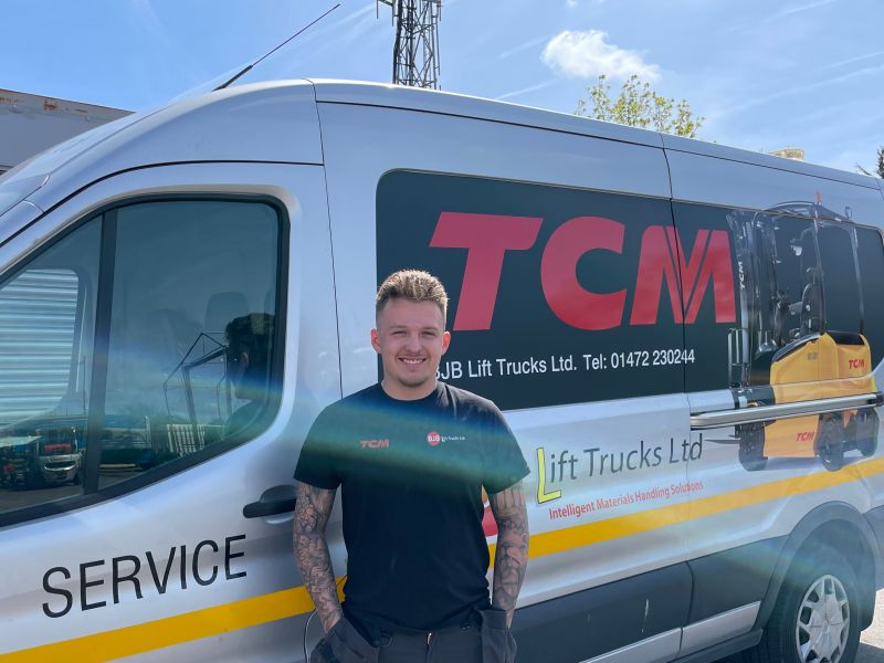 man in front of van | loves his accreditations | BJB