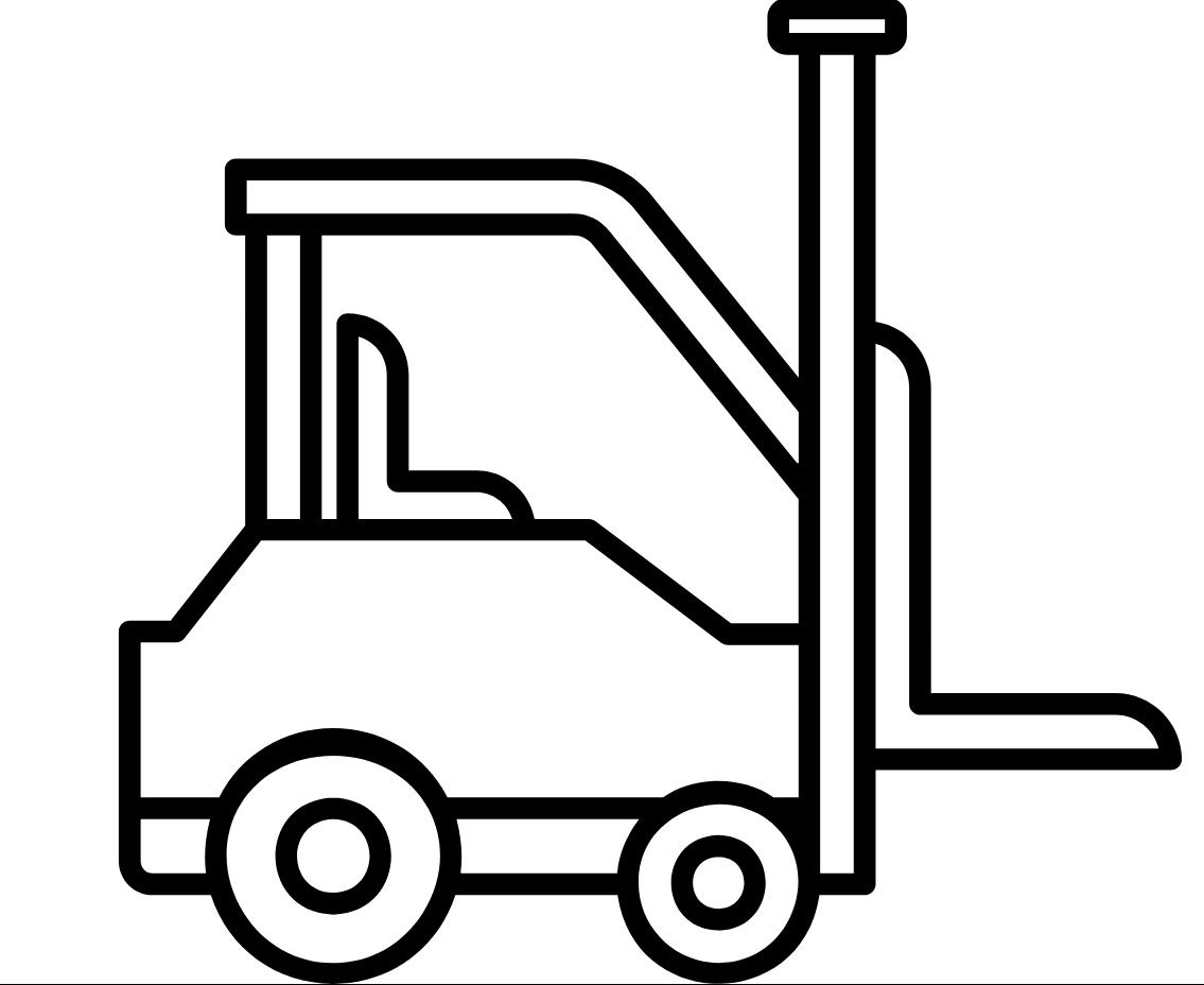 vector of a lift truck