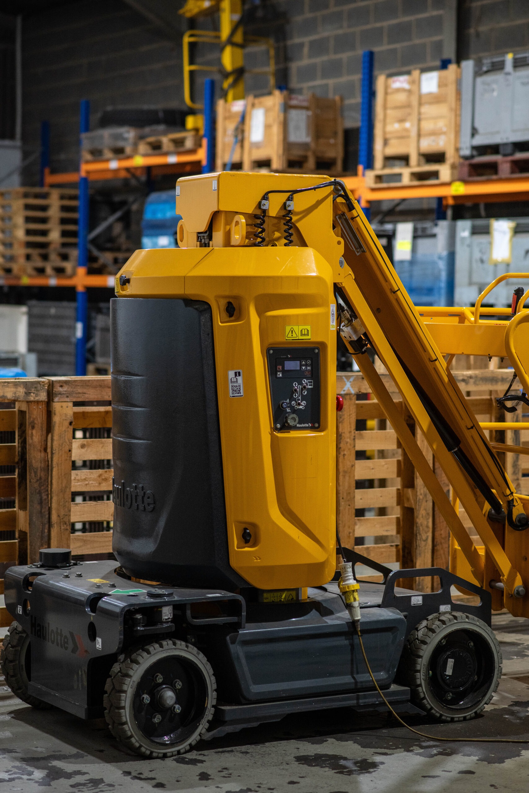 large equipment inside a warehouse